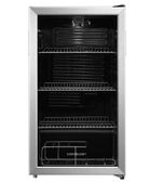 Cookology BC96BK 48cm Glass Door Beverage Cooler in Stainless Steel