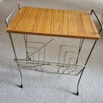 Vintage Mid Century Retro Side Table Magazine Rack 1960s
