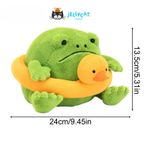 NEW Jellycat Ricky Rain Frog In a Rubber Ring Plush Doll BNWT & Dust Bag 24CM