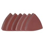 60pcs 400/600/800/1000/1200/1500 Grits 80mm Aluminum Oxide Triangular Sandpapers