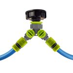 IBC Tank Adapter S60X6 to 2 Way Tap Splitter 1/2" Hose Connector Garden Water Ki