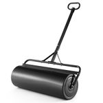 63L Metal Garden Lawn Roller Roller Tow Behind Water Sand Filled Drum Grass