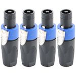 NEW 4PCS Neutrik NL4FX 4 Pole Speakon Cable Plug Connector for Speakers