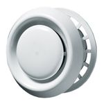 Blauberg VPR-100 Circular White Ceiling Air Valve Vent Diffuser 100mm