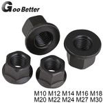 M10 M12 M14 M16 M18 M20 M22 M24 M27 M30 Black Hex Flange Washer Nut Carbon Steel