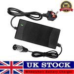 24V 2A XLR Battery Charger 3 PIN | Mobility Scooter Wheelchair Power Supply UK..