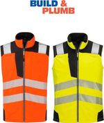 Portwest PW3 Hi-Vis Softshell Gilet (3L) | Durable High Visibility Workwear