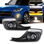 For Suzuki Swift 17-23 LED DRL Daytime Running Light Fog Lamp Kits Left Right