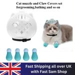 Anti-Bite Breathable Cat Muzzle Transparent Cat Mask Cover Helmet