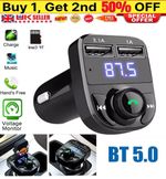 Bluetooth FM Transmitter Car Kit MP3 Player USB Charger Handsfree Adapter UK