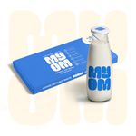MYOM Vegan Plant-Based Oat Milk Starter Kit - 6 Sachets Makes 3L & 500ml Bottle