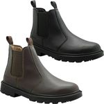 GRAFTERS LEATHER DEALER CHELSEA STEEL TOE CAP SAFETY BOOTS WORK SHOES SIZES 3-16