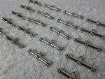 Pack of 20 Silver Tone T-Bars, 2.8cm Long, 3mm Diameter