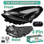 FRONT LEFT PASSENGER SIDE LH HEADLAMP HEADLIGHT FOR TESLA MODEL 3, MODEL Y 2020>