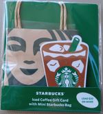 STARBUCKS CARD 2026 " DRINK CARD & MINI STARBUCKS BAG " NEW ~ GREAT PRICE