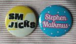 Stephen Malkmus (Pavement) two 25mm button badges inc 'SM Jicks'. Free UK P&P!