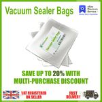 Vacuum Sealer Bags Textured Food Storage Strong Pouches Seal Embossed Vac x 100