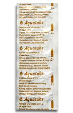 10 MEDENTECH 8.5mg AQUATABS WILD WATER PURIFICATION TABLETS CAMPING WALKING