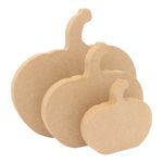 Wooden Pumpkin Freestanding Craft Shape 18mm MDF Craft  Decoration Halloween