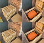 Wooden Outdoor Recycle Bin Store 