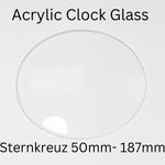 Curved Acrylic Plastic Clock Glass  50mm - 187mm Replacement Repair Glasses New