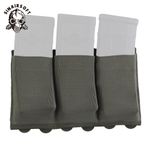 Tactical Molle Triple Open 5.56 7.62 Magazine Pouch Elastic Mag Holder Airsoft