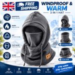 3in1 Windproof Winter Warmer Hat Mask Neck Balaclava Men Women Cycling Outdoor
