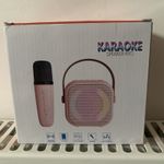 Kids Mini Karaoke Machine 2 Wireless Microphones Bluetooth Party Gift Set girl