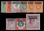 MOROCCO AGENCIES (GB) EDVII SG31-38, 1907-13 complete set, M MINT. Cat £199