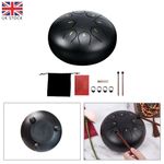 6'' Steel Tongue Drum 8 Notes Percussion Instrument Hand Tankdrum Mallets Drum