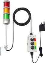 3 Stack LED Andon Tower Light Red Yellow Green Control Box UK Plug New
