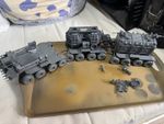 Warhammer Necromunda Cargo-8 Ridgehauler Plus 2 Trailers Built. Sub Assembly
