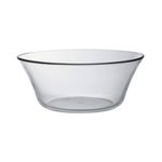 DURALEX Lys Glass Bowl 23cm - Durable Round Glass Bowl for Daily Use and Serving
