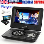 Portable DVD Player Rechargeable HD 16:9 LCD Swivel Screen AV 3D Game Function