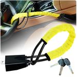 Steering Wheel Lock Seatbelt Lock Wheelock Car Security Device Anti Theft 3 Keys