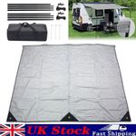 CAMPING AWNING CANOPY SUN SAIL FOR CARAVAN WITH KEDER PIPING ATTACHMENT 2.5x2.4m
