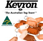 Original Kevron KEY TAG Bulk Lot ( x50 Tags ) ORANGE