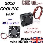 3010 FAN 30mm X 30mm X 10mm MINI SQUARE BRUSHLESS COOLING FAN 5V 12V 24V DC