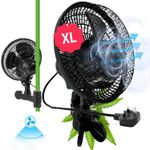 Greenhouse Clip Fan Oscillating 3 Speeds Grow Tent Fan Ventilation Ultra-Quiet