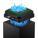 RGB Cooling Fan for Xbox Series X,Cooling Fan Dust Proof + Auto Cooling System
