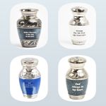 Keepsake Cremation Urn for Ashes–Small Memorial Urn with Secure Lid & Velvet Box