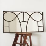 Antique Vintage Reclaimed Antique Art Deco Window Mirror- AE