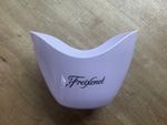 STUNNING WHITE FREIXENET PROSECCO / CHAMPAGNE ICE BUCKET / CHILLER WITH HANDLES