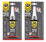 2 x K2 Thread Locker Screw Nut Sealer High Strength Adhesive PROLOK RED - 50ml
