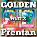 Talk Show & Tortoise Trot :- Mono_Poly_Go Golden Blitz Stickers
