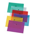 STUD CLOSING  A5,A4,A3 PLASTIC FOLDERS WALLETS CHOICE OF COLOURS
