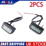 2x Waterproof Universal 6-LED License Number Plate Light Car Lorry Trailer Truck