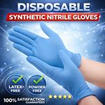 ✅BOX OF 100✅Nitrile Disposable Gloves (Powder & Latex Free) Multi-Purpose Gloves