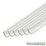 White Polymer Scotia Beading Laminate 10 x 2.4m lengths Edging Trim Quadrant
