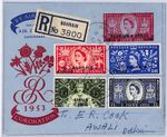 Gulf BAHRAIN 1953 *COMBINATION* Coronation FDC Air Letter Reg Stamps Set WY181